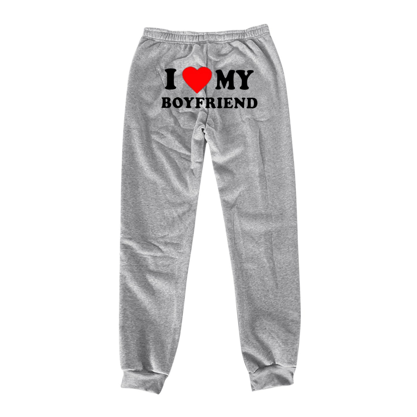 I MY BOYFRIEND Back Printing Casual Sweat pants Männer und Frauen