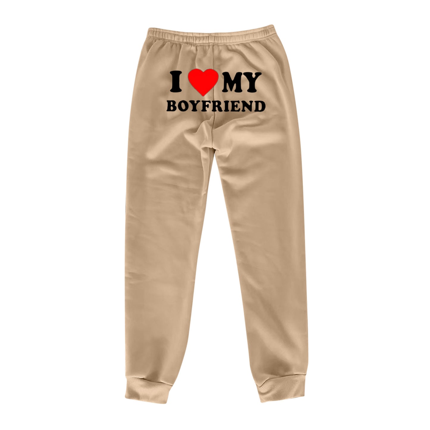 I MY BOYFRIEND Back Printing Casual Sweat pants Männer und Frauen