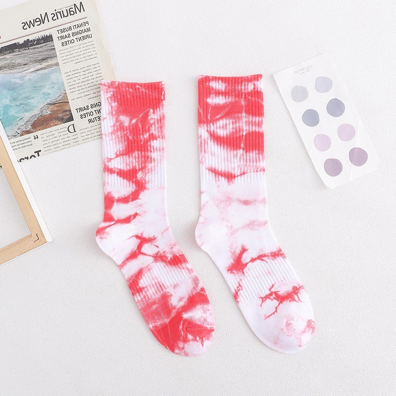 Trendy Tie Dye Socken Für Männer Und Frauen