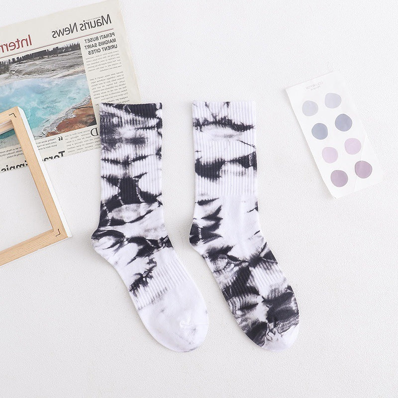 Trendy Tie Dye Socken Für Männer Und Frauen