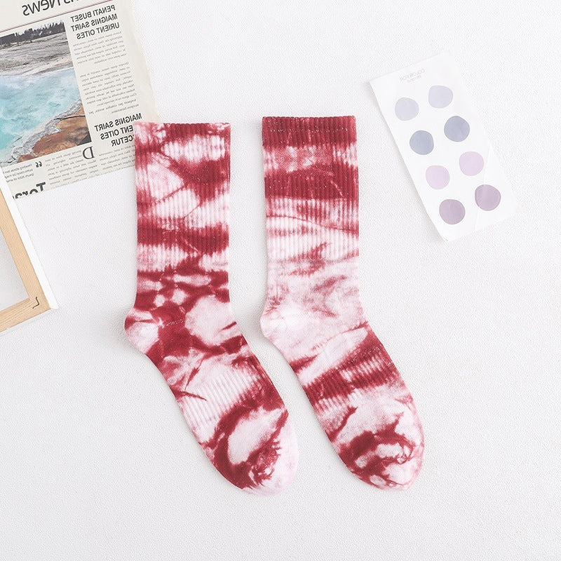 Trendy Tie Dye Socken Für Männer Und Frauen