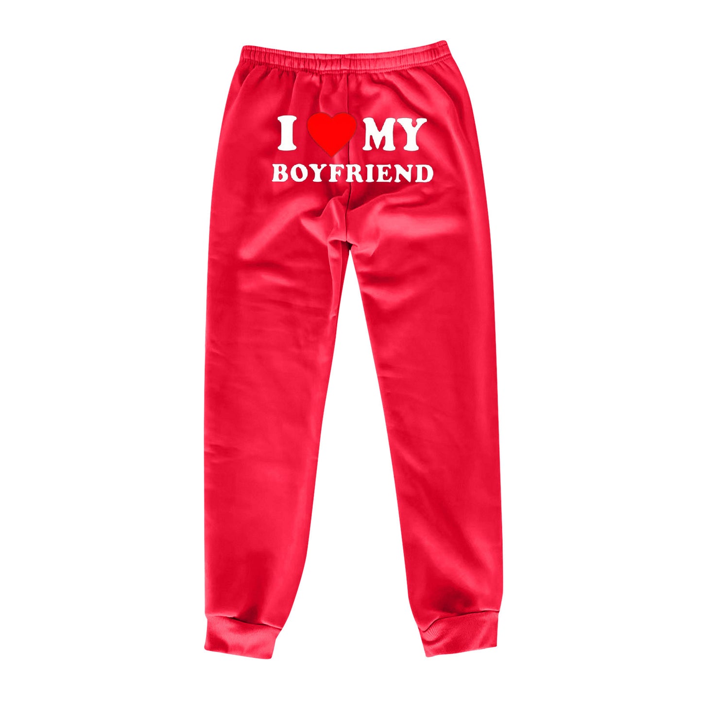 I MY BOYFRIEND Back Printing Casual Sweat pants Männer und Frauen