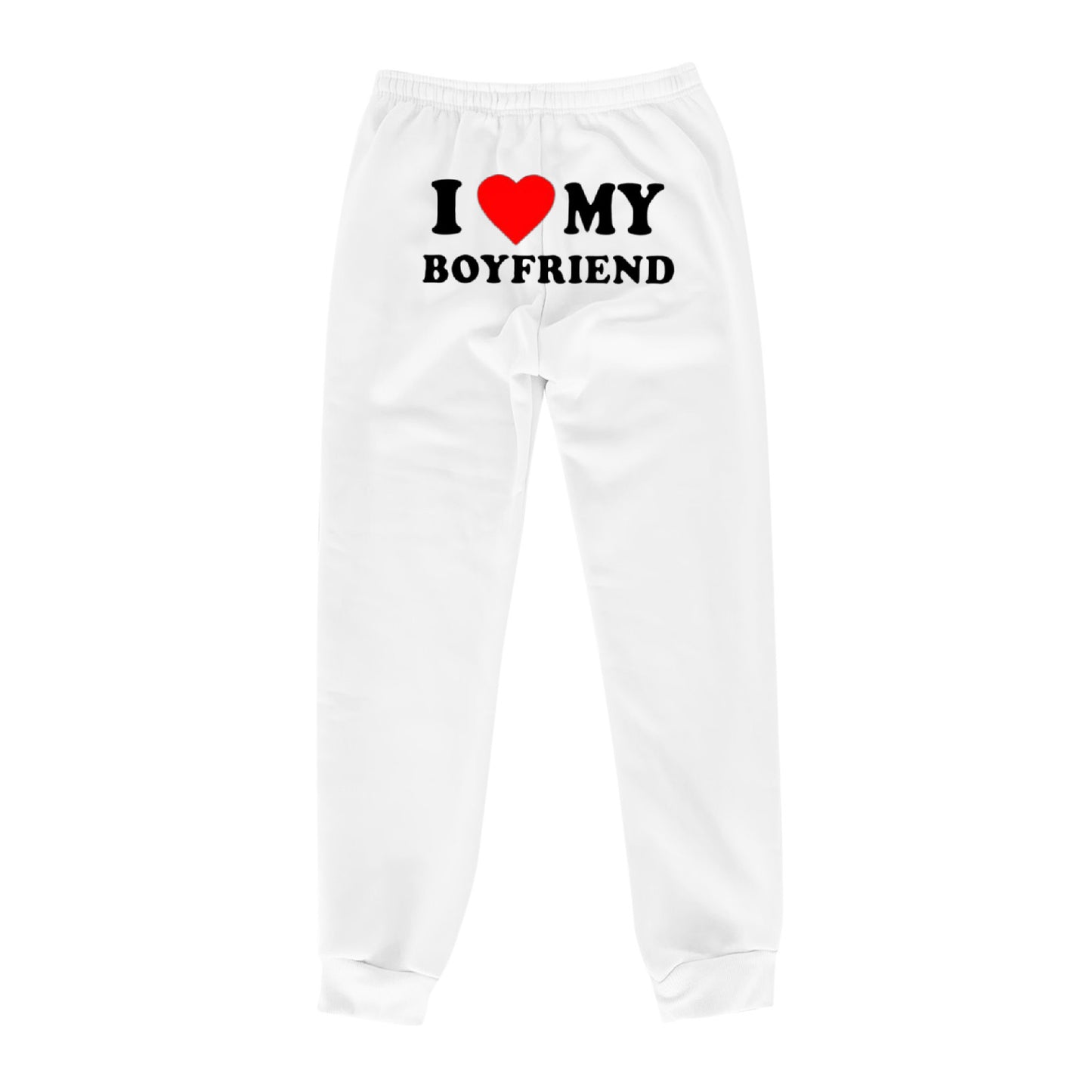 I MY BOYFRIEND Back Printing Casual Sweat pants Männer und Frauen