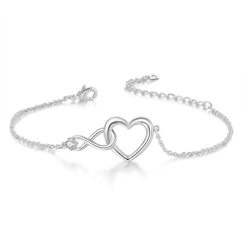 Herzform Armband Modeschmuck Vielseitiges Liebes armband Geschenk für Freundin Valentinstag