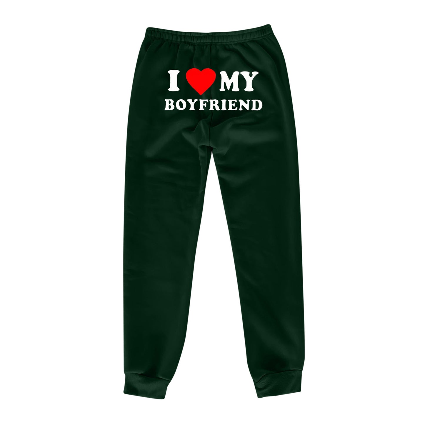 I MY BOYFRIEND Back Printing Casual Sweat pants Männer und Frauen