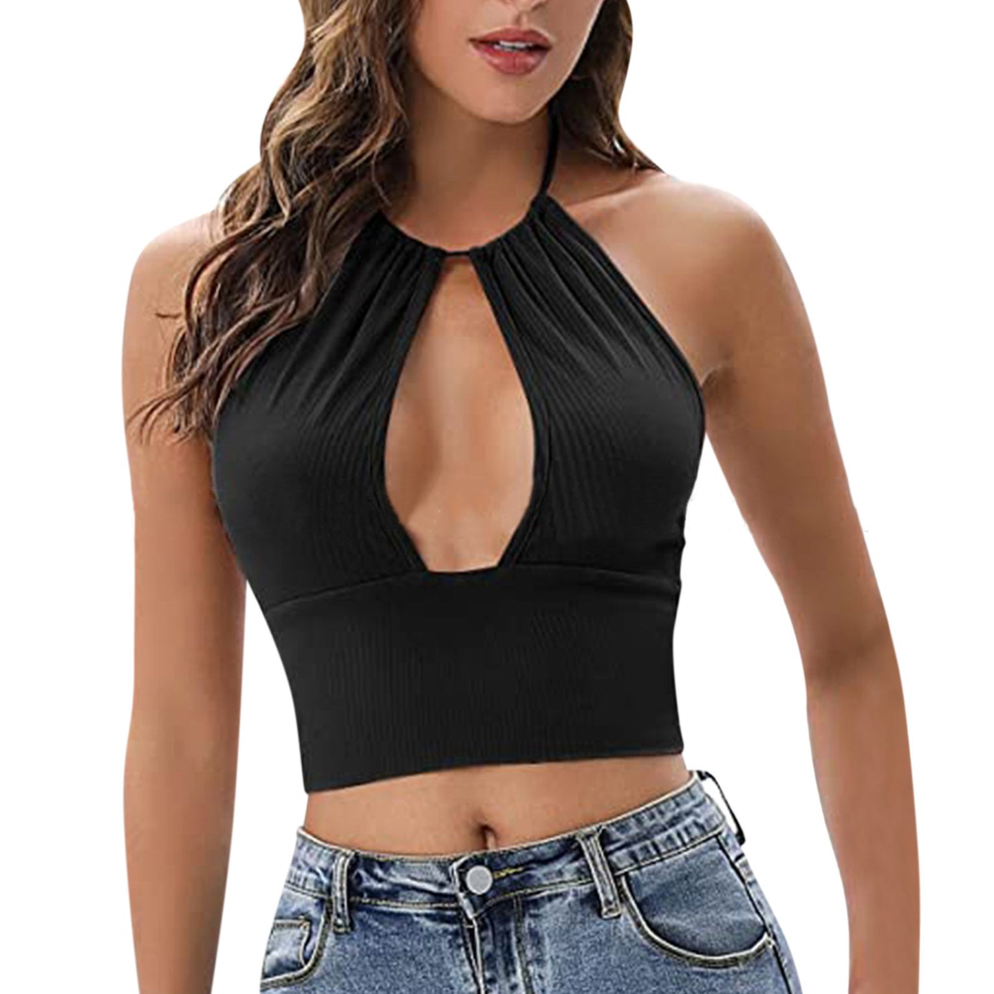 Kamisole Halter Weste Frauen Sommer Sexy Hohl Tops