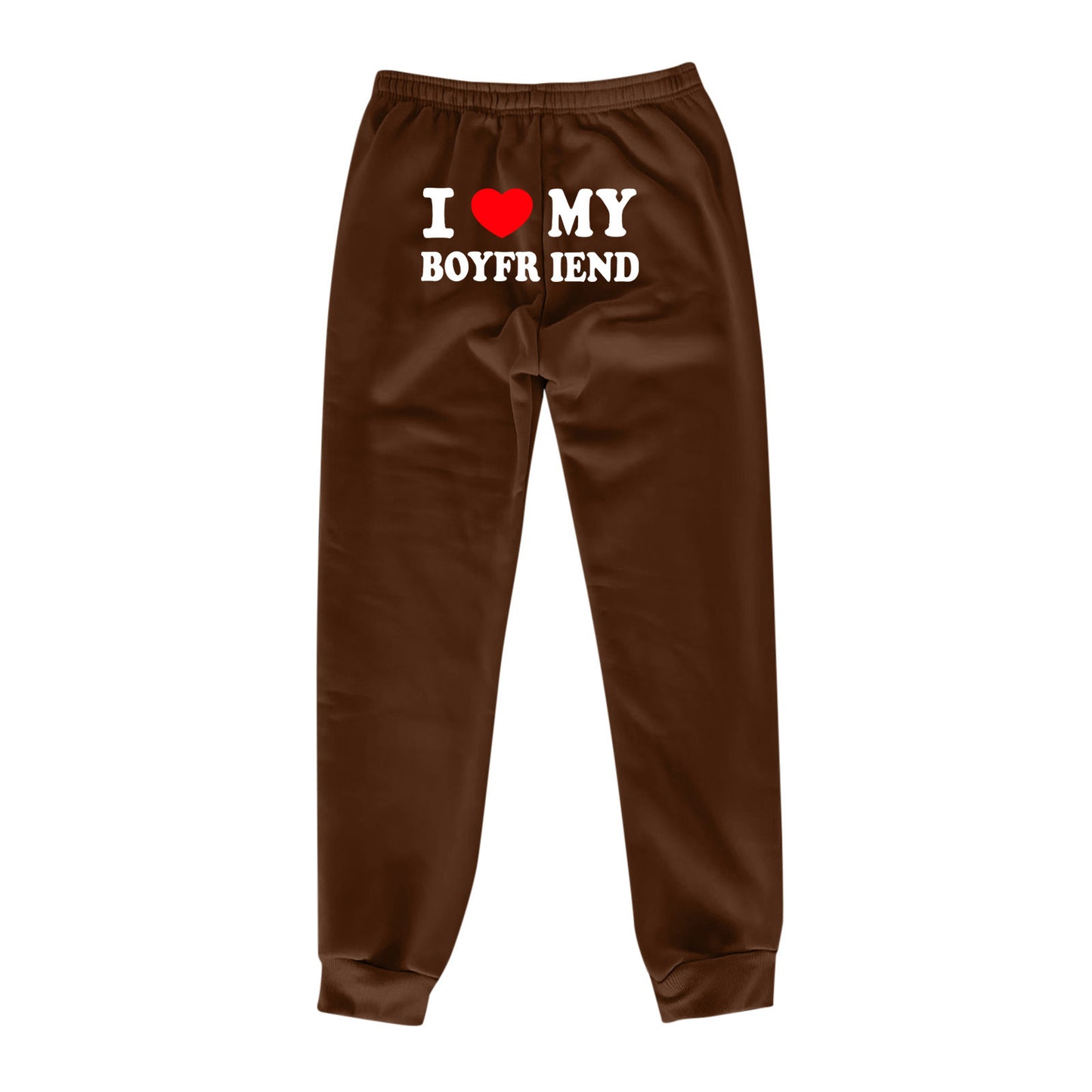 I MY BOYFRIEND Back Printing Casual Sweat pants Männer und Frauen