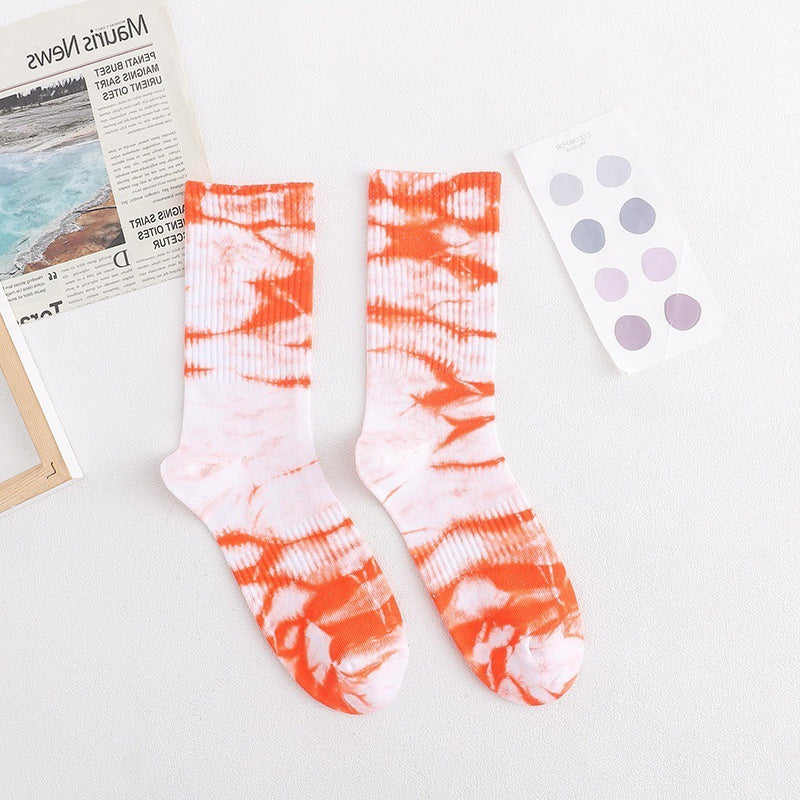 Trendy Tie Dye Socken Für Männer Und Frauen