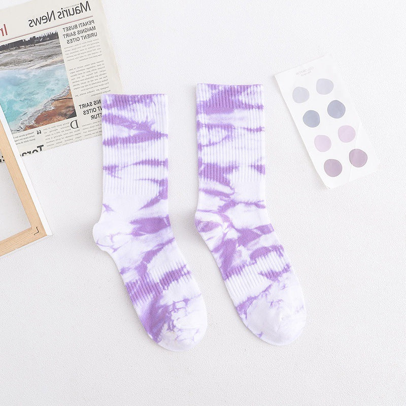 Trendy Tie Dye Socken Für Männer Und Frauen