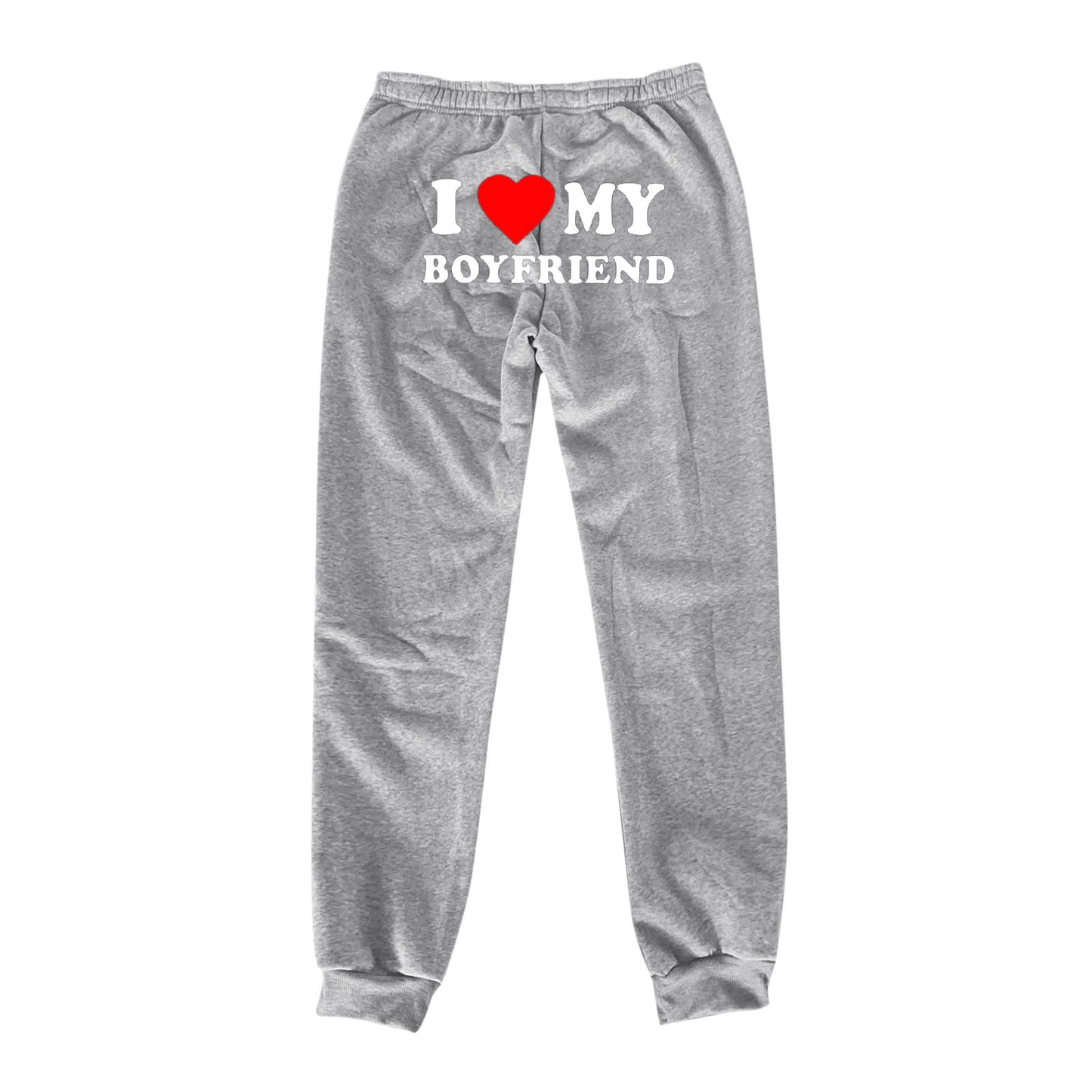 I MY BOYFRIEND Back Printing Casual Sweat pants Männer und Frauen